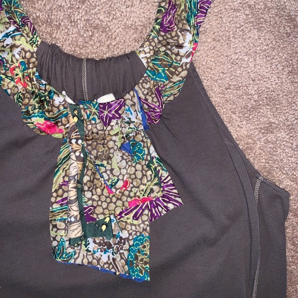 Burning Torch Tank With Colorful Neckline - Picture 8 of 16